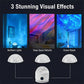 New Year Deal: Upgraded Multifunctional Sound-Activated Projector Lamps - 3-In-1 Aurora & Water Ripple Night Light with Voice Control, USB & Remote for Home, Party, Holiday Decorations & Gift