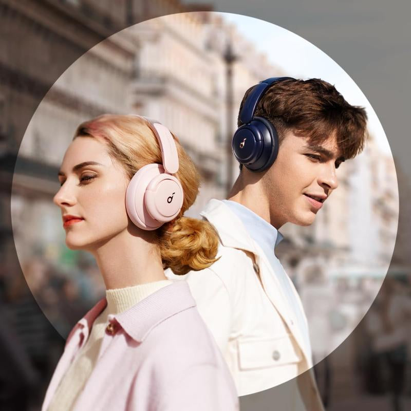 Soundcore Life Q30 by Anker, Hybrid Active Noise Cancelling Headphones with Multiple Modes, Hi-Res Sound, Custom EQ via App, 50H Playtime, Comfortable Fit, Bluetooth, Multipoint Connection