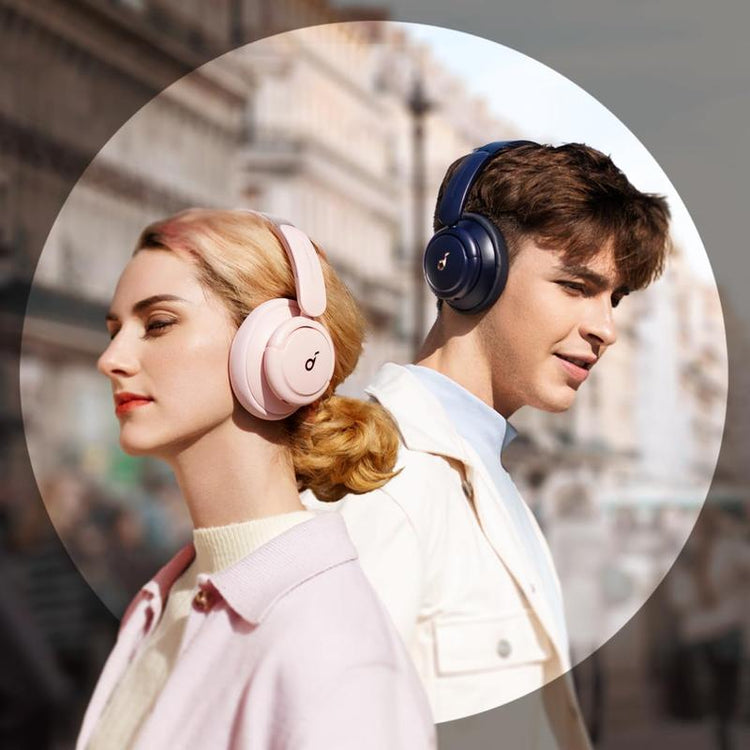 Soundcore Life Q30 by Anker, Hybrid Active Noise Cancelling Headphones with Multiple Modes, Hi-Res Sound, Custom EQ via App, 50H Playtime, Comfortable Fit, Bluetooth, Multipoint Connection