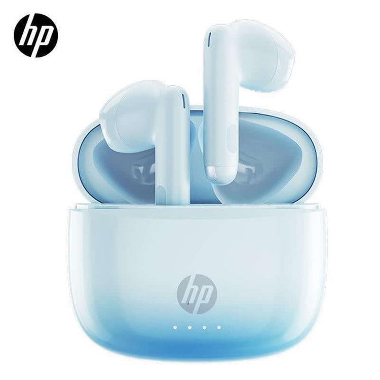 HP Wireless Earbuds, Semi-In-Ear Design Noise Cancelling Headphones, Stereo Bass Earphones, IPX4 Waterproof Sports Earphones, Lightweight Wireless Earbuds, Stereo Sound Headphone, Electronic