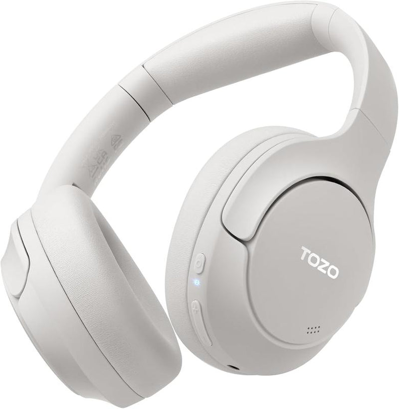 TOZO HT2 ANC Headphones – Hybrid Noise Cancelling Over‑Ear, 60 hr Battery