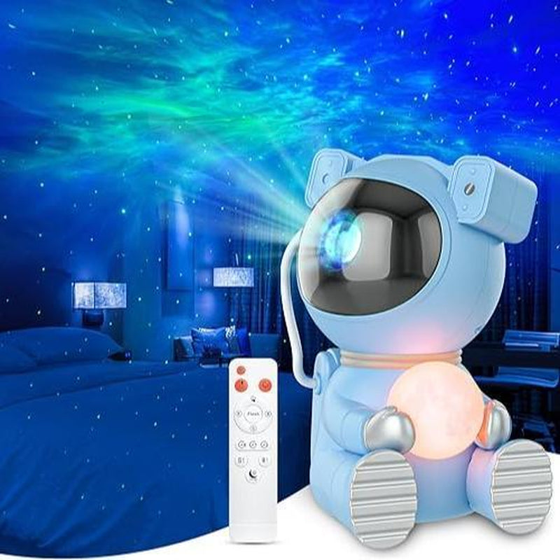 [Black Friday] Cayclay Astronaut Star Nebula Projector 4-Color Galaxy LED Night Light with Remote Control 360° Rotatable Head for Bedroom Room Decoration Christmas Birthday Gift
