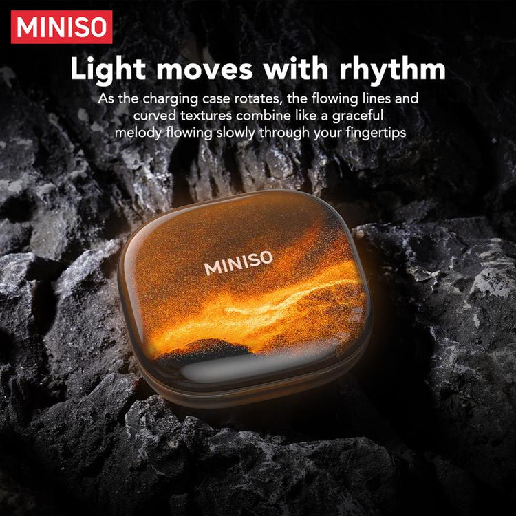 MINISO MS185 OWS Open Ear Wireless Bluetooth Earbuds Quicksand Luminous Headphones HIFI Sound Quality Sports Headphones IPX5 Waterproof with Microphone