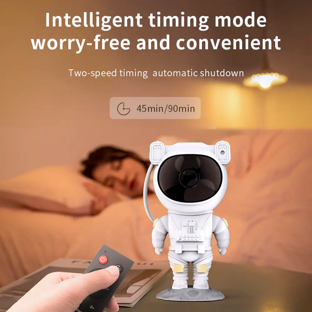 LED Astronaut Starry Sky Galaxy Projector Night Light, 360° Rotatable Head, Colorful Multi-Function Design with Remote Control, for Room Decor, Room Accessories, Romantic Use