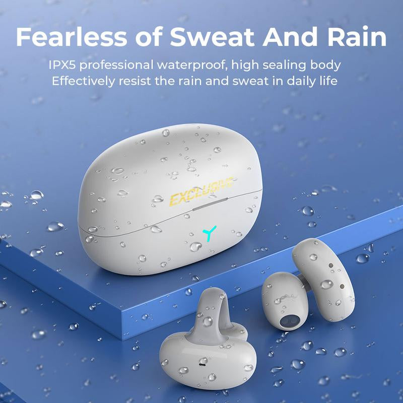 Lightweight bone conduction earbuds side view
