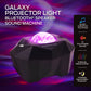 Galaxy Star Projector Night Light with Bluetooth speaker, creating starry skies and immersive sound for relaxation.
