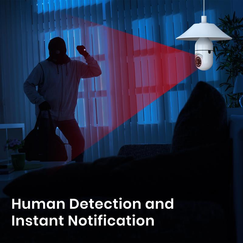 Energy-efficient light bulb security camera