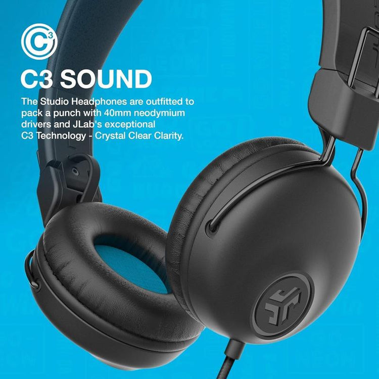 JLab wired headphones for school and office use