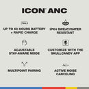 SKULLCANDY Icon ANC Headphones cushioned ear cups