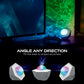 Aurora Wave LED Nebula Projector showcasing adjustable angles to project galaxy scenes anywhere.