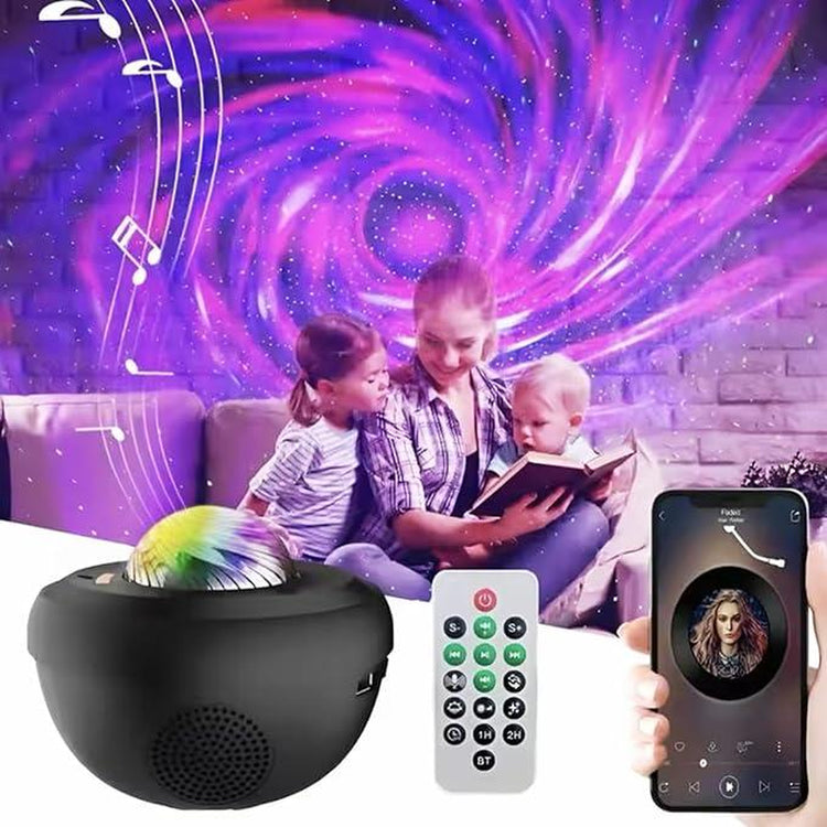 Starry Projector Galaxy Light Projector with Bluetooth Speaker, Multiple Colors Dynamic Projections Star Night Light Projector for Kids Adults Bedroom, Space Lights for Bedroom Decor Aesthetic