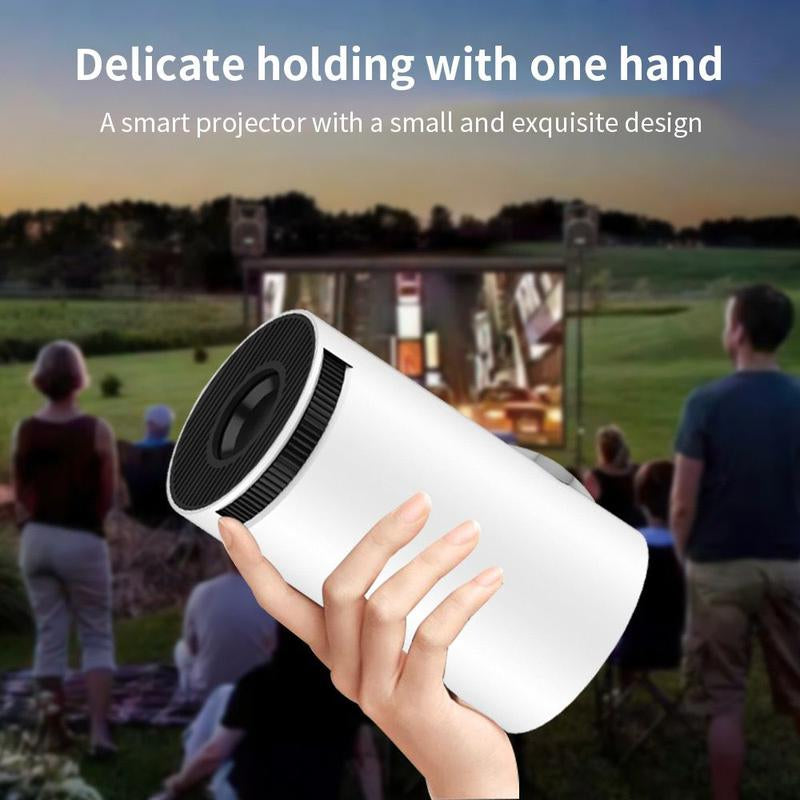 Holycode Portable Projector, with WIFI & Bluetooth-Compatible, Outdoor Portable for Home & Outdoor Use Audio Wireless Screen Wall