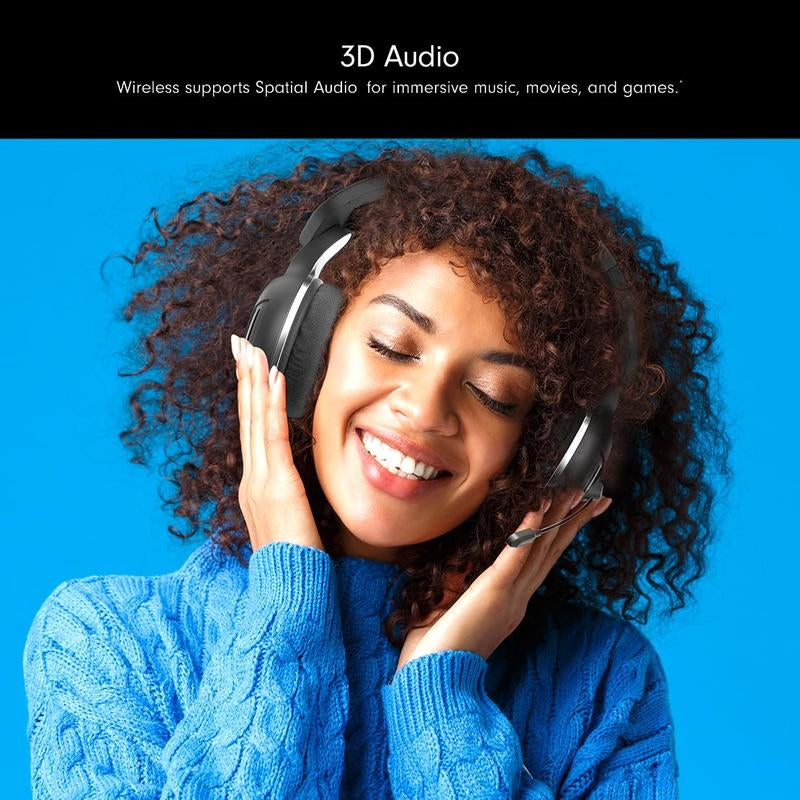 【Wantek】Wireless Headset with Microphone for PC, Bluetooth Headset with Noise Canceling Microphone & HI-FI Stereo Sound, USB Wireless Headset for Laptop, 48 Hrs Working Time Zihni Cheadphones Audio Electronic Headphones Gaming Earbuds