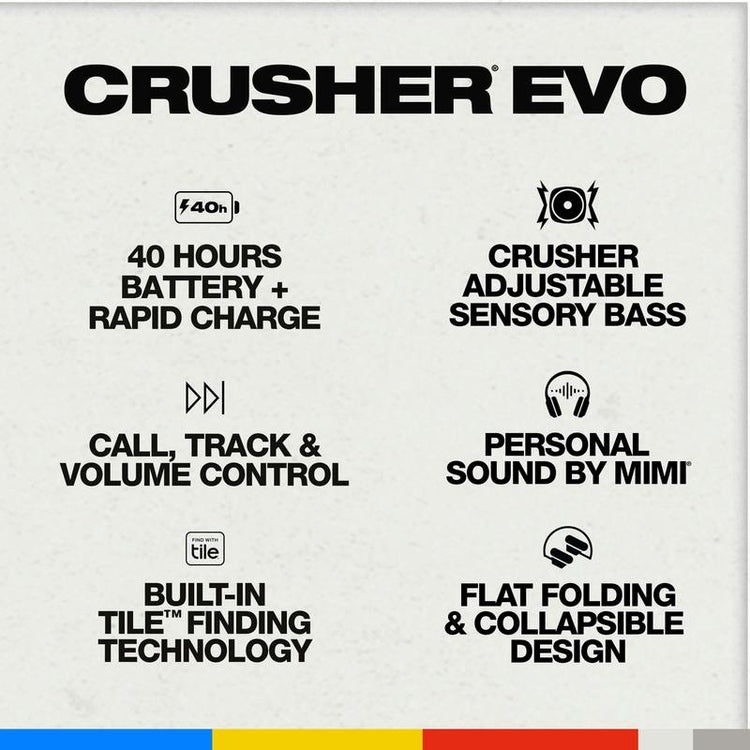 Skullcandy Crusher Evo headphones app-controlled bass