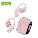 HTC NE11 Open Ear Wireless Earbuds, OWS Touchscreen Bluetooth Wireless Headphones, Bluetooth 6.0 Earphones, Long Battery Life Earbuds IPX5 Waterproof Sports Headphones with Long Endurance, Audio Wireless Earbuds for Music & Phone Calls