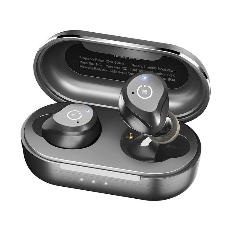 TOZO NC9 Hybrid Active Noise Cancelling Wireless Earbuds High Quality Headphones Bluetooth Audio Electronic Headset Noisecancellingheadphones Headphones Bluetooth Earbuds Gym Traveling