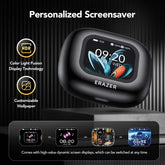 HTC NE27 Wireless Headphones Bluetooth 5.4 AI Translator Earbuds Glowing Earhook Upgraded LCD Touchscreen ENC Noise Reduction