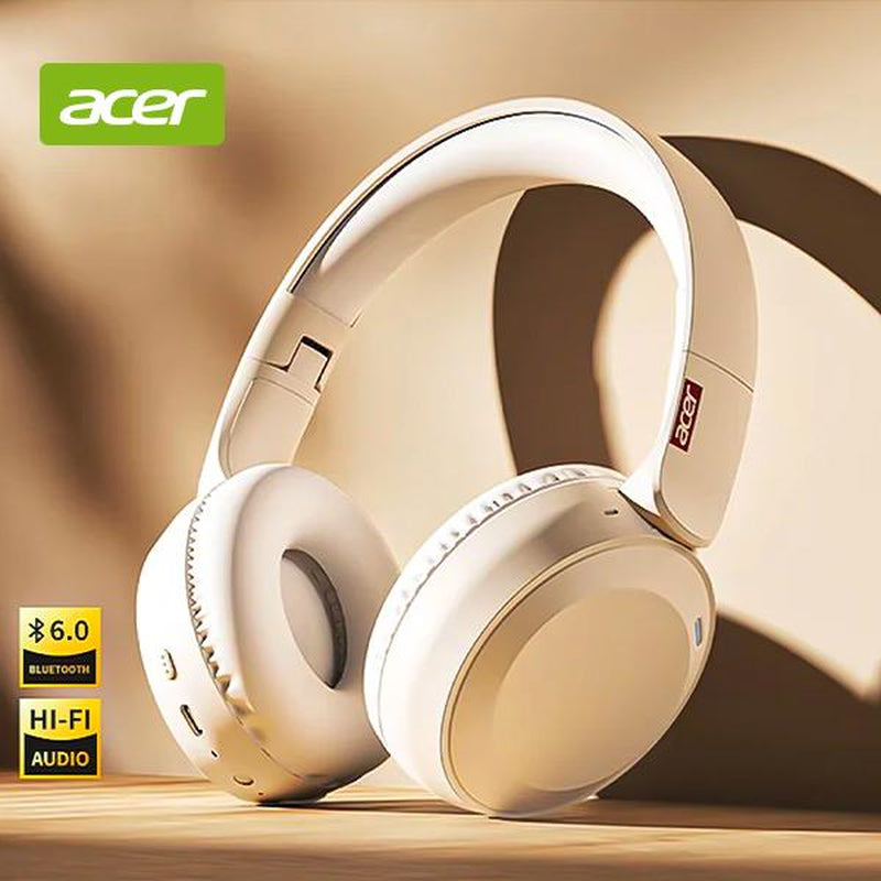 Wireless headphones for music lovers - Acer OHR205 with Bluetooth and Hi-Fi audio features.