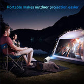 Holycode Portable Projector, with WIFI & Bluetooth-Compatible, Outdoor Portable for Home & Outdoor Use Audio Wireless Screen Wall