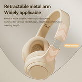 Wireless Headphones, Foldable Gaming Bluetooth-Compatible Headset with Built-In Microphone, Portable Foldable Headset for Home Outdoor, Headphones for Gym, Gift