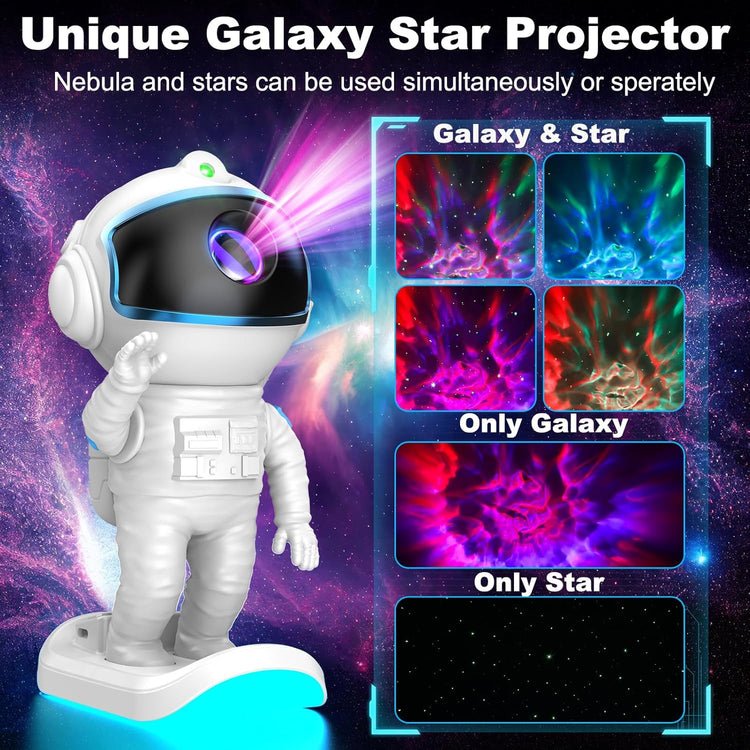galaxy star projector night light nebula and star projection modes comparison