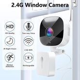 Night vision window wall security camera
