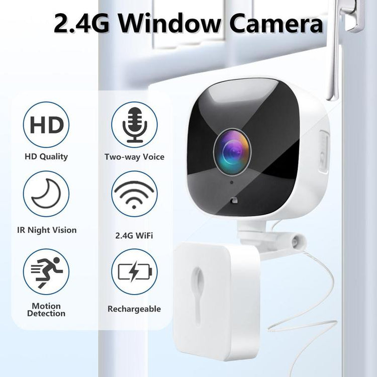 Night vision window wall security camera