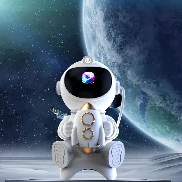Astronaut Design Projector Night Light, USB Rechargeable Galaxy Projector Light with Remote Control, Decorative Light for Bedroom, Living Room, Home Decor
