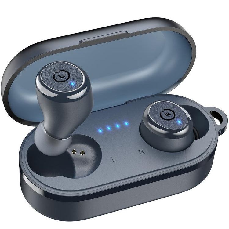 TOZO T10 (Ergonomic Edition) Wireless Earbuds Bluetooth 5.3 Headphones, App Customize EQ, Ergonomic Design, 55H Playtime, Wireless Charging Case, IPX8 Waterproof Sound In-Ear Headset, 2024 New Version Fathersdaygift