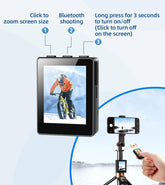 68" Selfie Stick Tripod with Selfie Screen Monitor,Wireless Remote,Light, Phone Holder,Using Phone Rear Camera for Selfie Vlog Live Stream Tiktok， Extendable Cell Phone Tripod, Compatible with Iphone Android Phone Cellphone Smartphone