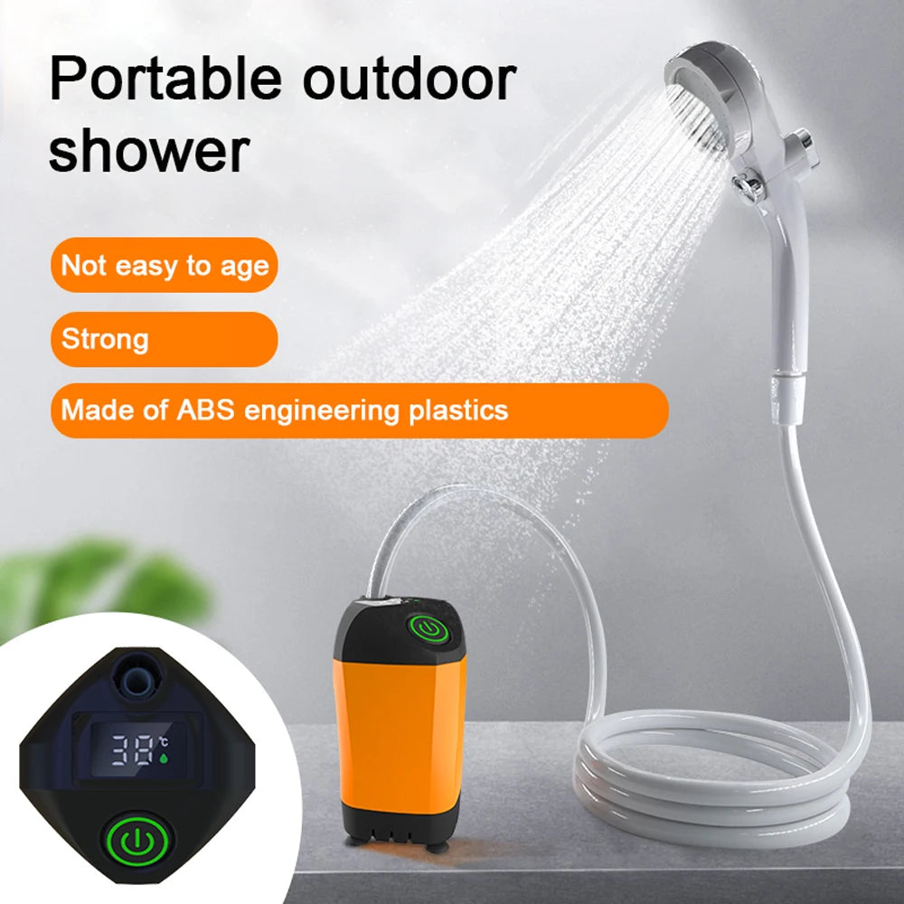 Portable Camping Shower – Battery Powered & Pressurized for Outdoor Use
