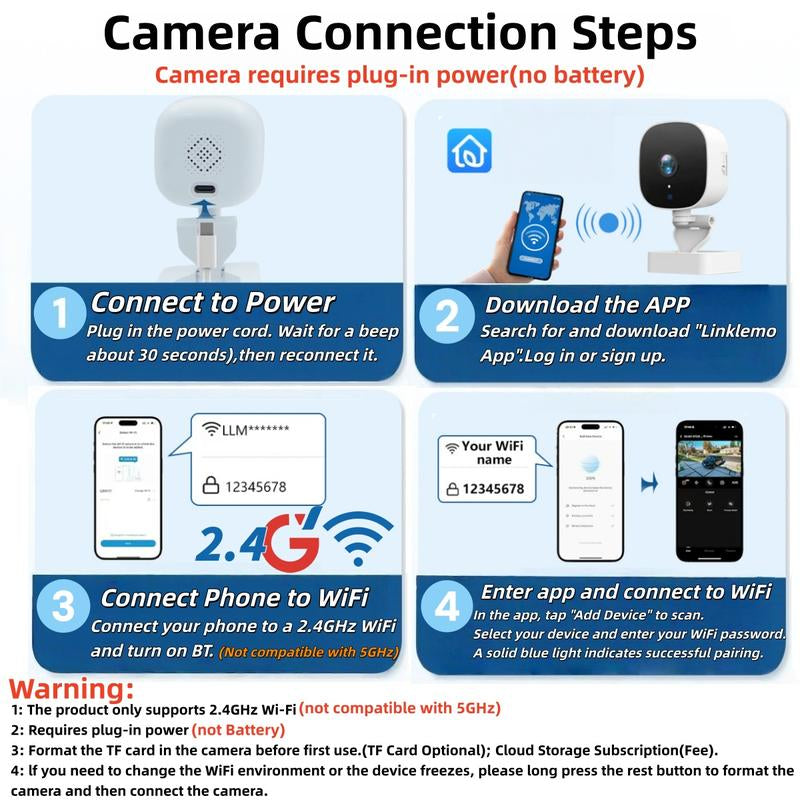 Two-way audio window wall security camera