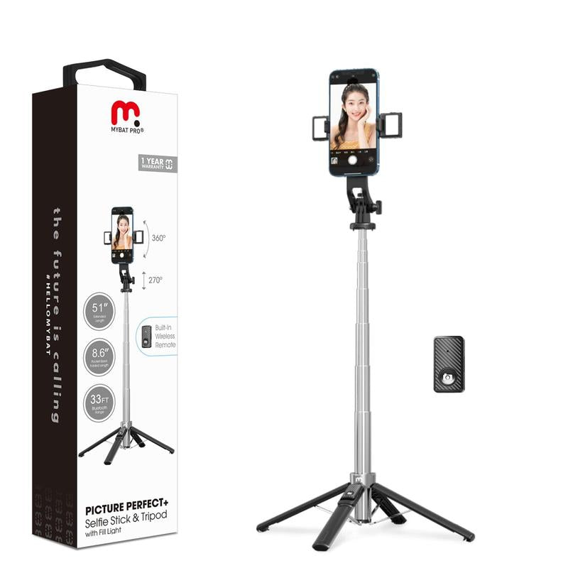 Selfie Stick Tripod With Light
