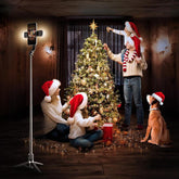 Pnitri New 4 in 1, Selfie Stick Tripod with Remote & Fill Light,45&