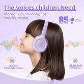 Kids headphones with volume limiter Vinamass A63 side view
