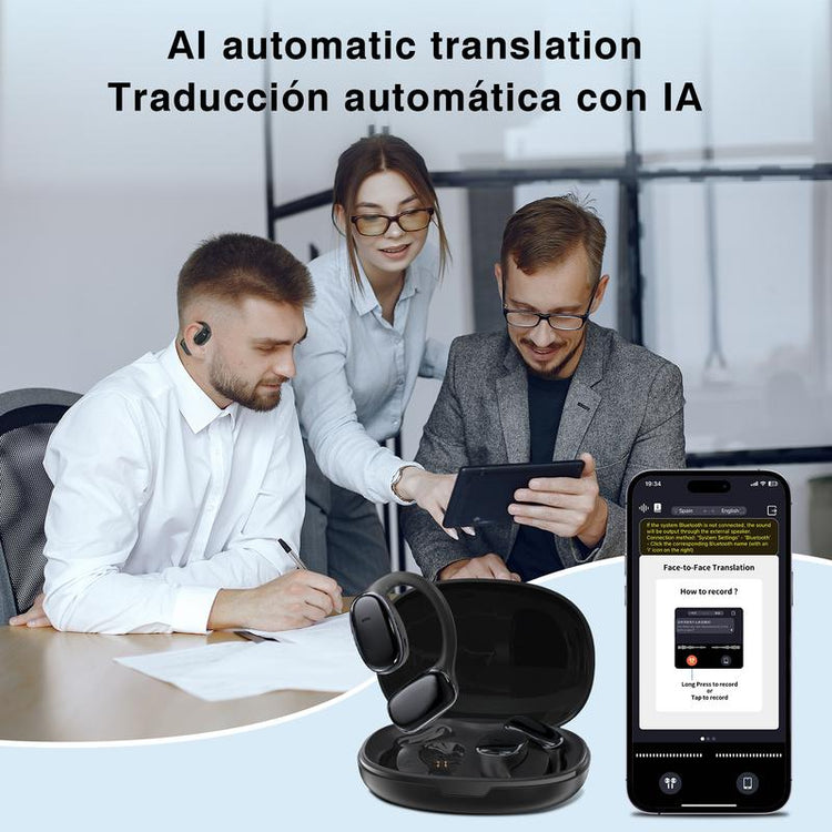 Z-ZIHNIC S11 AI Translation Earbuds 2026 New Model, Real-Time Voice Translator in 200+ Countries & 134 Languages via App, Bluetooth 5.4, IPX5 Waterproof, Hifi Sound, Wireless Earphones for Travel & Sports