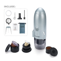 Portable Electric Espresso Coffee Maker Camping Self-Heating Car Travel Coffee Maker for Ground Coffee Dolce Gusto NS Capsule