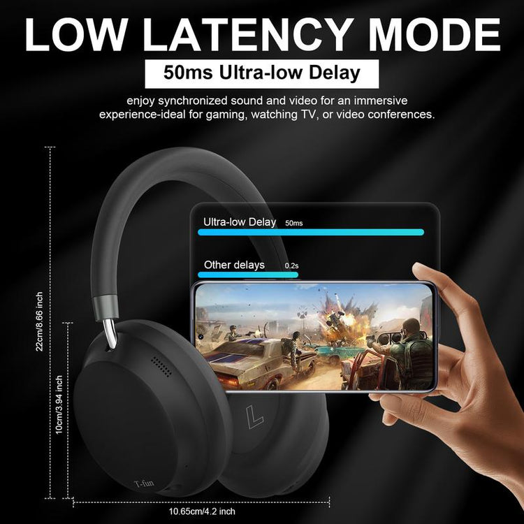 T-Fun NC45 ANC wireless headphones lifestyle usage