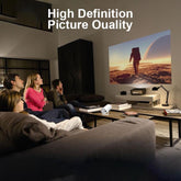 XBJ Portable Mini Projector, 2025 Upgraded Mini Projectors , Support 4K Decoding 1080P Home Theater Video , Compatible with Birthday Gift Creative Screen Digital