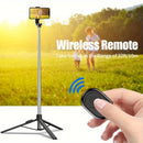 Selfie Stick, 70 Inch Retractable Phone Tripod with Wireless Remote Control & Light, Portable Selfie Stick Tripod for Cell Phone and Smartphones
