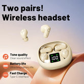Wireless noise cancelling earbuds for fitness with long battery life and fast charge features in a stylish case.