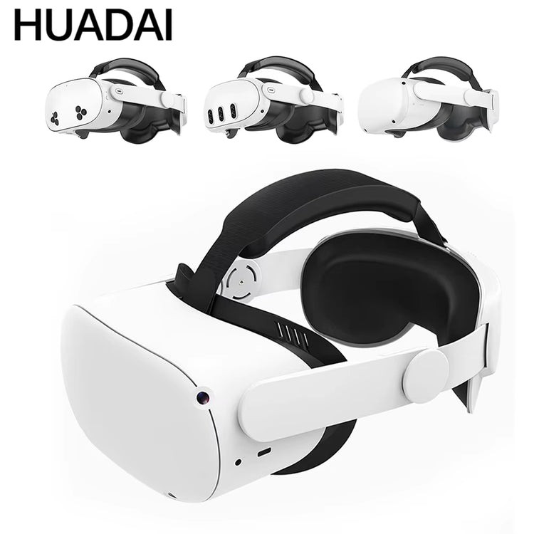 Meta Quest 3 Head Strap Upgrade for enhanced VR comfort and stability, featuring ergonomic cushioning and adjustable fit.