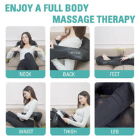 DAILYLIFE Shiatsu Neck and Back Massager, Electric Shoulder Massager, Car Neck Massage Pillow for Neck, Back, Shoulder, Foot, Leg Massage, Relieve Muscle Pain, Perfect Present for Man/Woman/Family