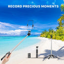 Mybat Pro Portable Picture Perfect Selfie Stick & Tripod with Bluetooth Remote Control, Handy Adjustable Selfie Stick- Black Accessories Landscape Smartphone Holder