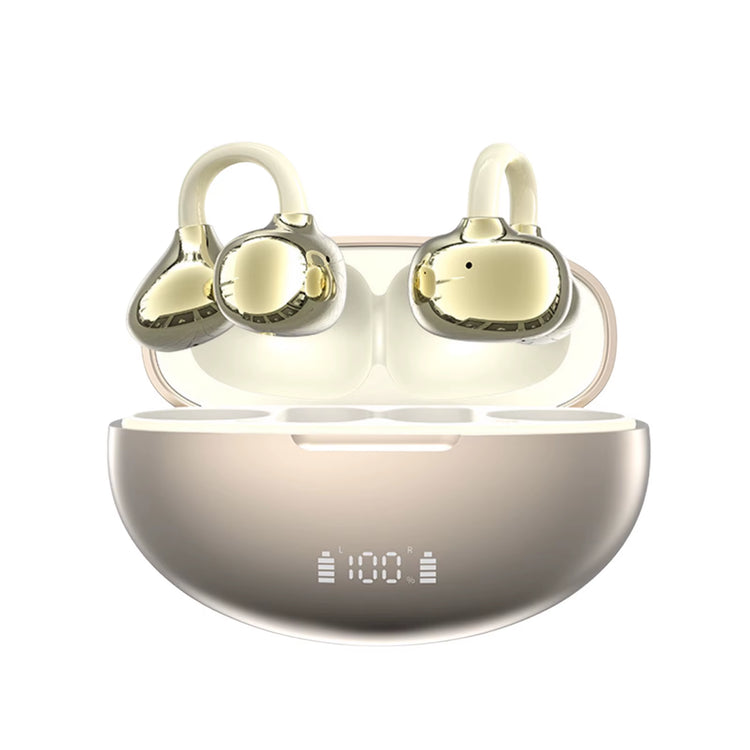 BT 6.1 AI Translator Headphones Type-C Rechargeable Open Ear Headphones 144 Language AI Wireless Earbuds for Travel and Business