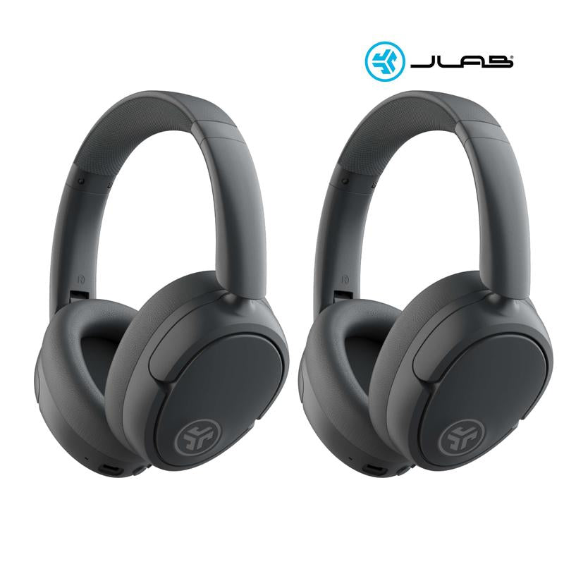2-Pack JLab JBuds Lux ANC Over-Ear Headphones – Graphite