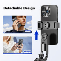 67" Phone Tripod Selfie Stick with Remote,Portable Extendable Aluminum Selfie Stick Phone Stand Compatible with Cell Phone/Camera/Ring Light/Dji/Gopro