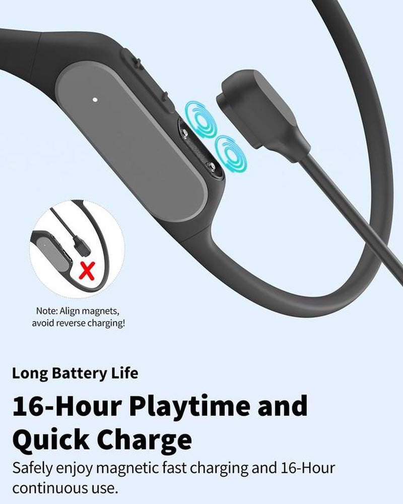 TOZO Openreal Open Ear Headphones Bluetooth 5.3 Air Conduction Wireless Headphones Sport Earbuds with Premium Sound Audio Connection Wireless Earphone Open-Ear Headphone Fathersdaygift