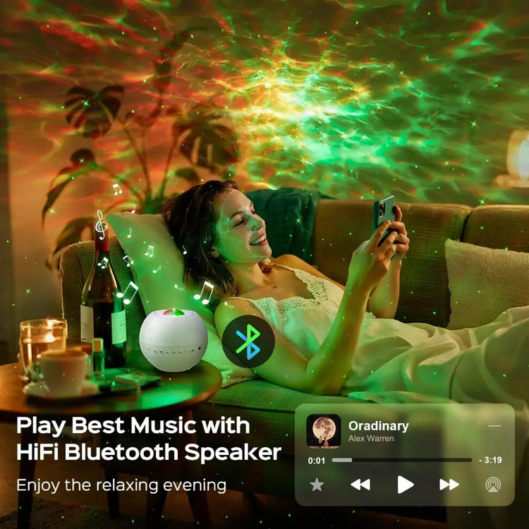 Galaxy Projector for Bedroom, 15 Colors+15 White Noise+ Bluetooth Star Projector Galaxy Light Projector Night Light Kids Room Decor Teen Girls Gifts Teen Christmas Gifts Sunset Lamp Lava Lamp