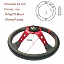 Universal 350MM Suede Steering Wheel Leather Steering Wheel Drift Racing Steering Wheel Type High Quality Suede/Pvc Style